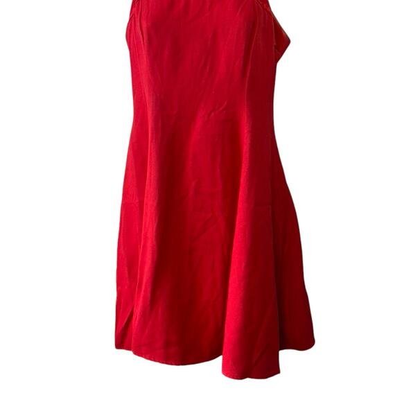 Y2K J.R. Nites Bright Red Fit & Flare Dress Size Women's Size 4 Made in the USA - Picture 3 of 7
